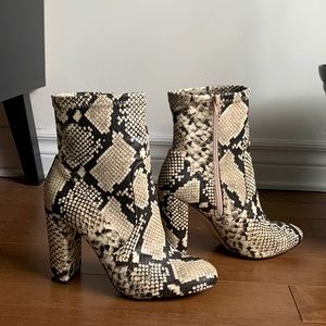 Call it Spring Faux snake skin booties